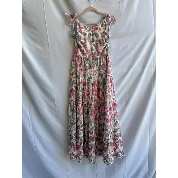 Dress The Population Floral Pearl Maxi Dress (With Loose Threads/Fraying) - Picture 4 of 9